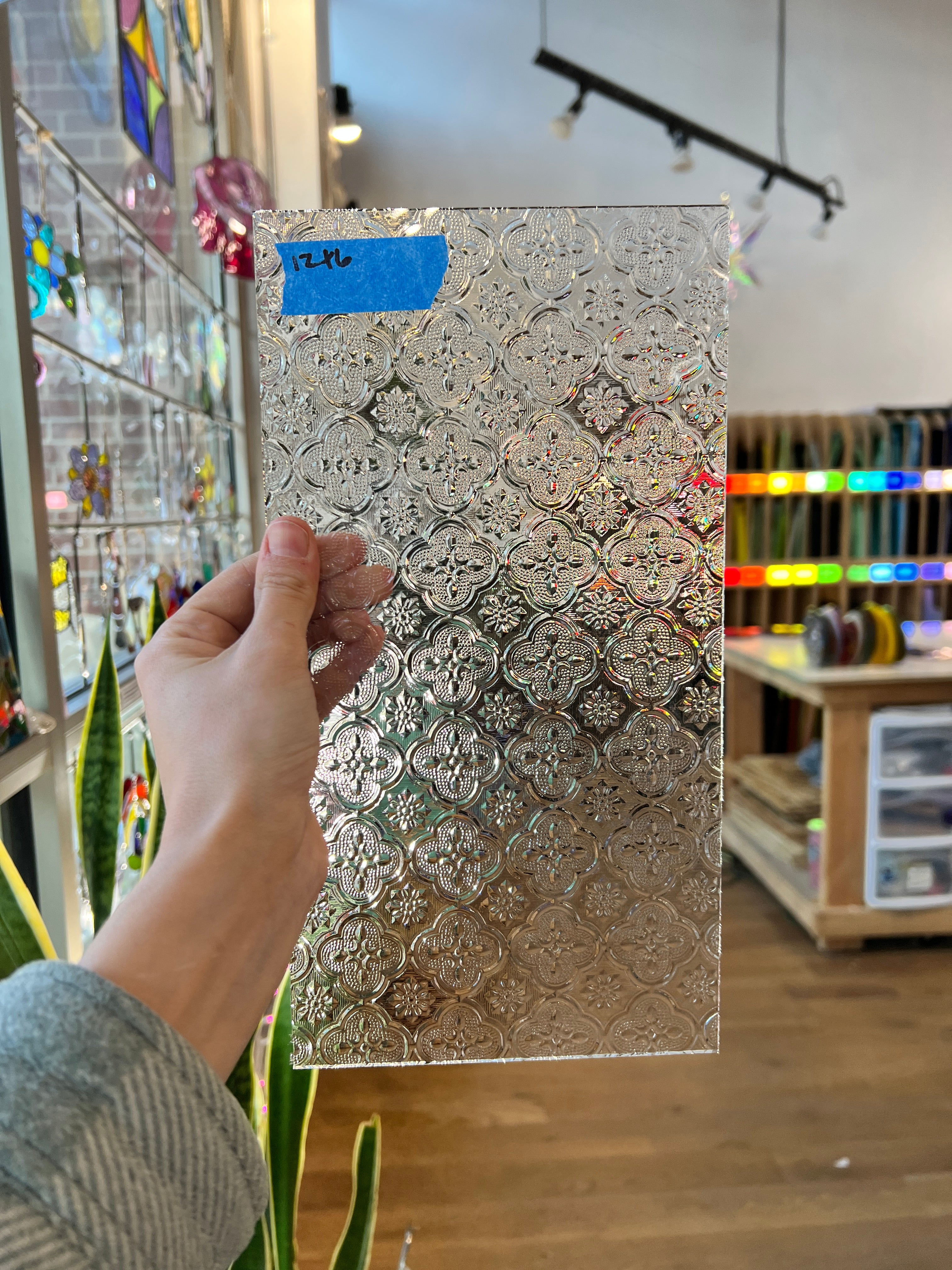 Morisco Lace Clear Sheet Glass Colorado Glassworks