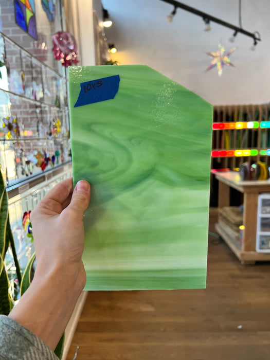 Vintage Light Wispy Spectrum Sheet Glass Colorado Glassworks
