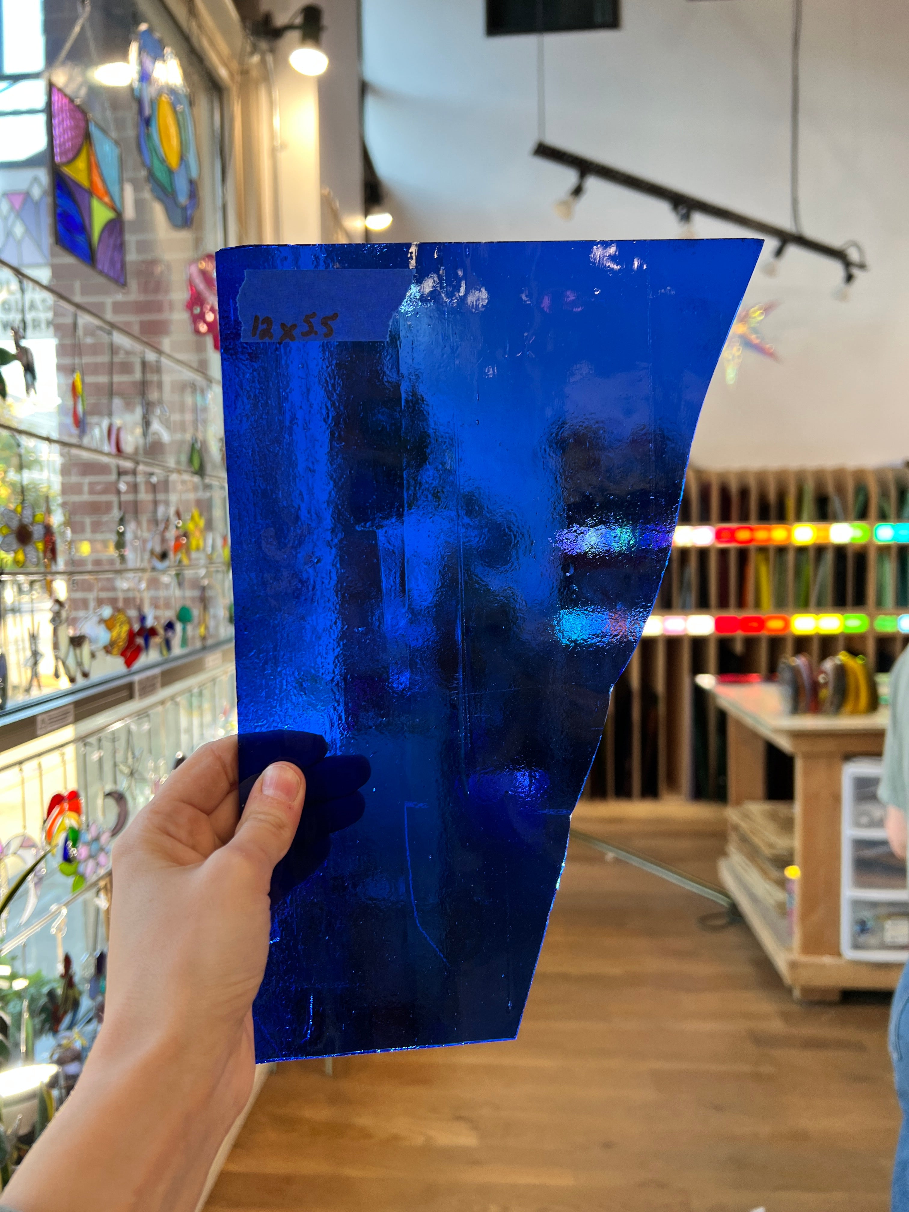 Cobalt Blue Transparent Kokomo Sheet Glass Kokomo