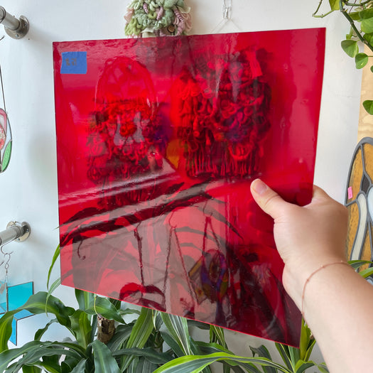 Red Transparent Spectrum Sheet Glass Colorado Glassworks