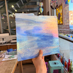 Rocky Mountain Skys Dark Blue White Clear Iridescent Fusible 90 COE Sheet Glass Colorado Glassworks