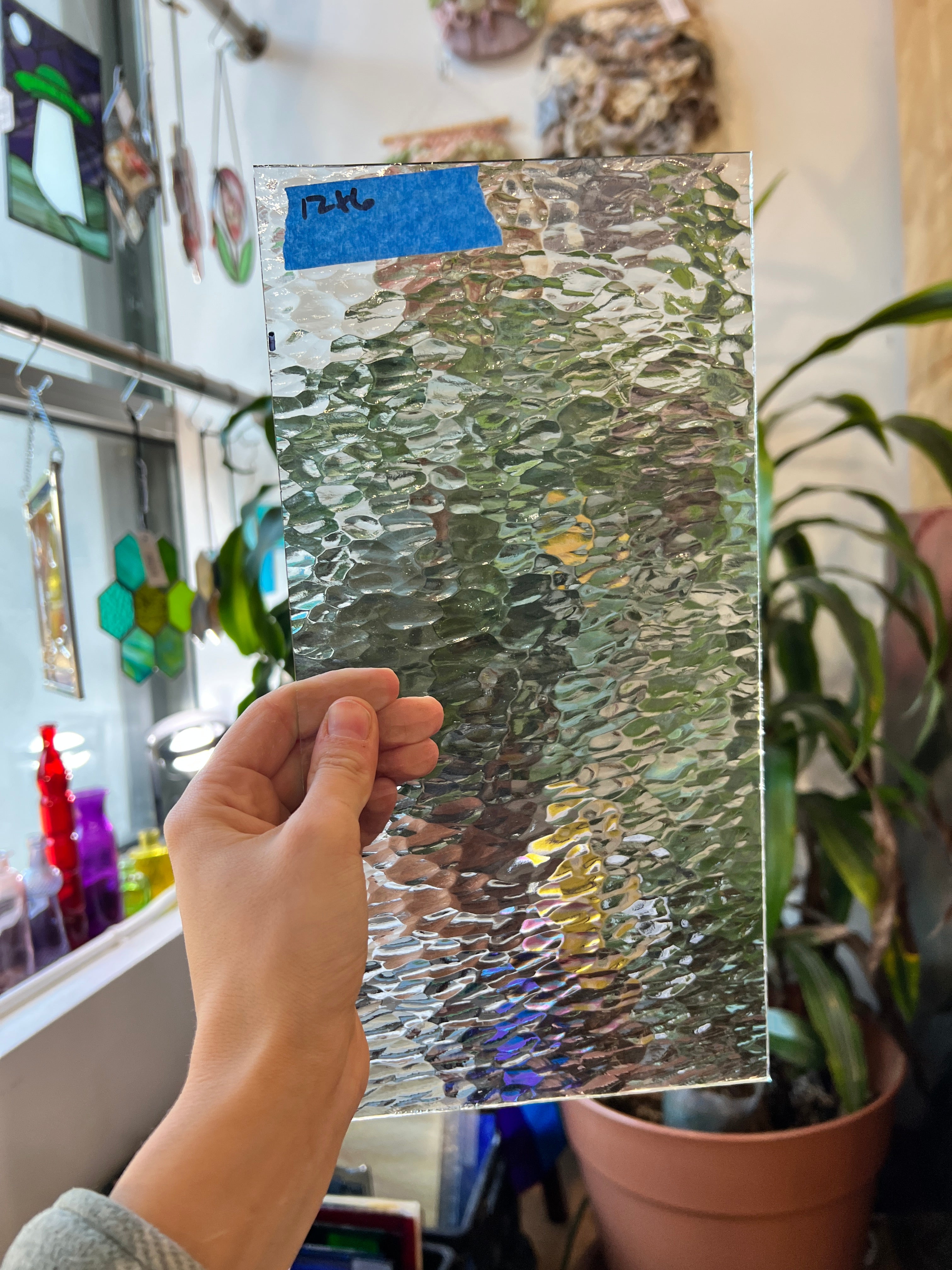 Clear Hammered Spectrum Sheet Glass Colorado Glass Works