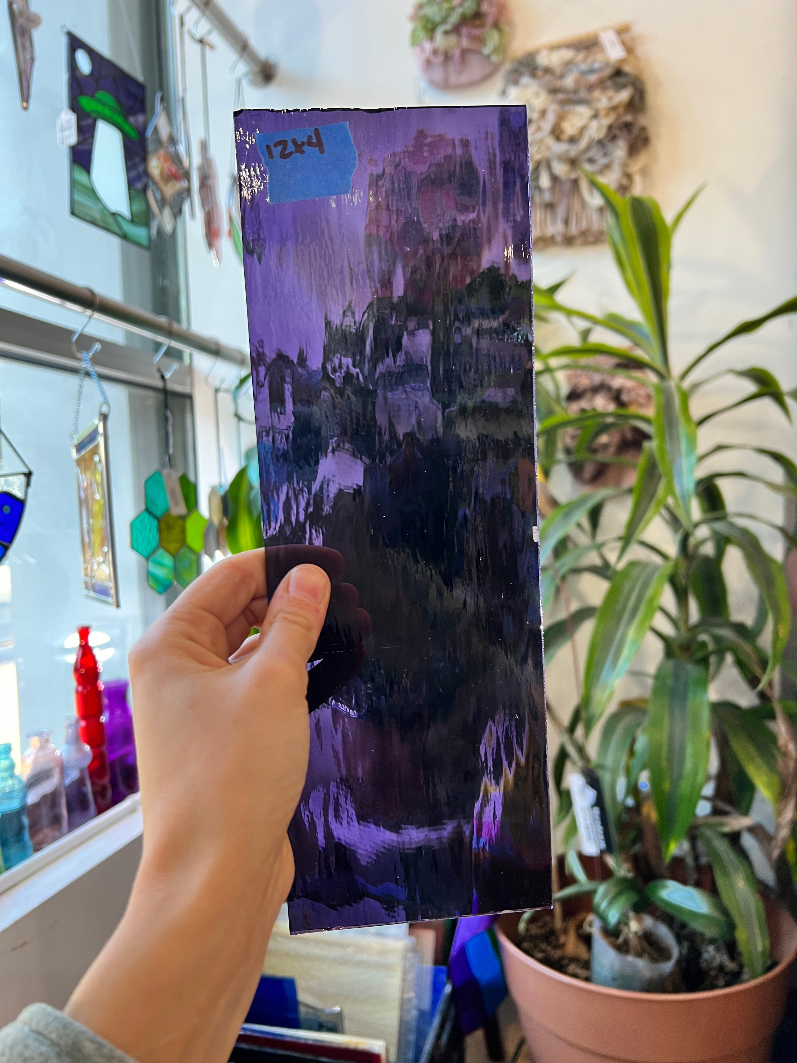 Purple Waterglass Transparent Spectrum Sheet Glass Colorado Glassworks