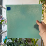 Robins Egg Blue Bullseye Fusible 90 COE Sheet Glass Colorado Glassworks