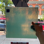 Robins Egg Blue Bullseye Fusible 90 COE Sheet Glass Colorado Glassworks