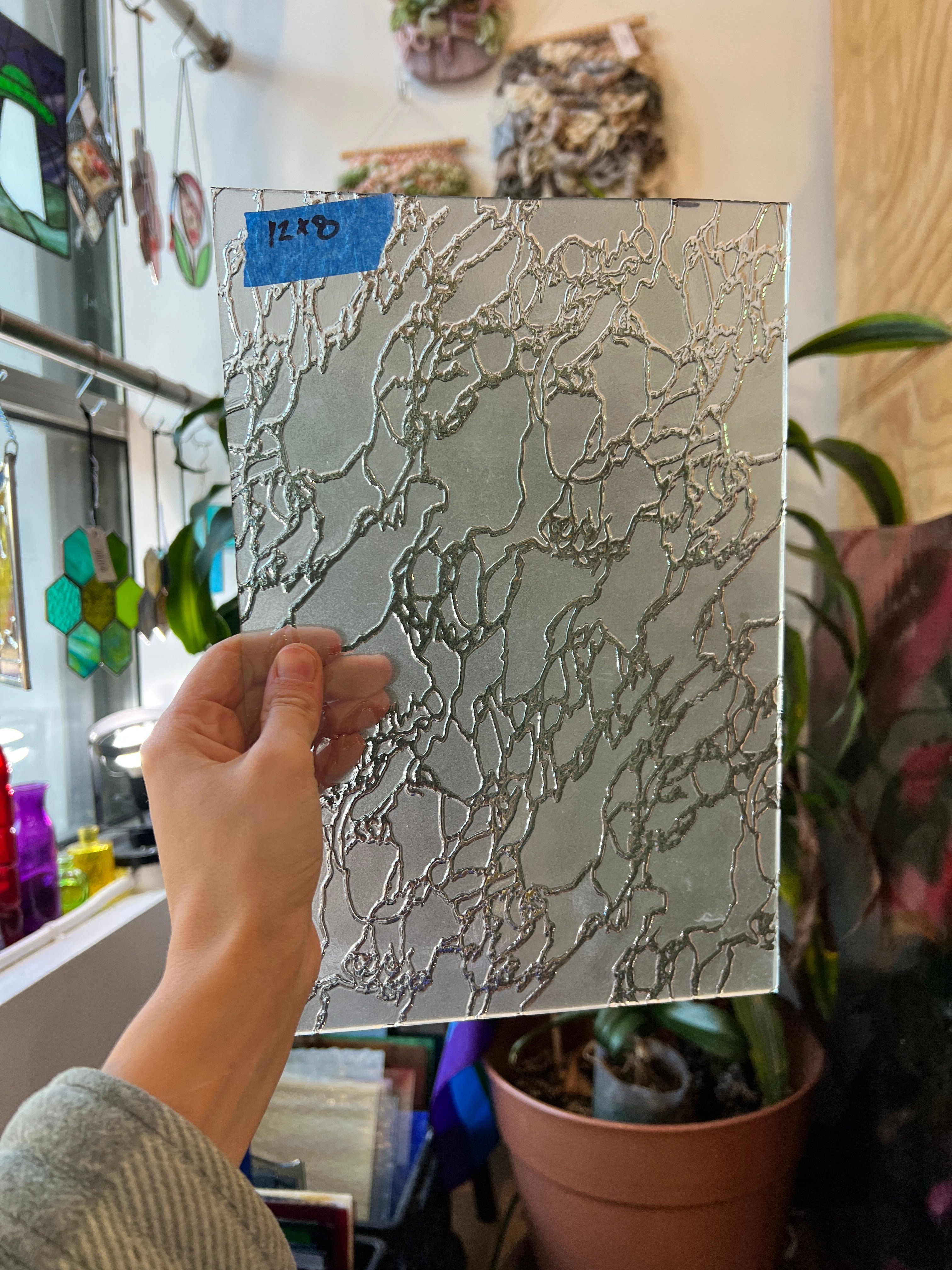 Frosted Niagara Clear Texture Sheet Glass Colorado Glassworks