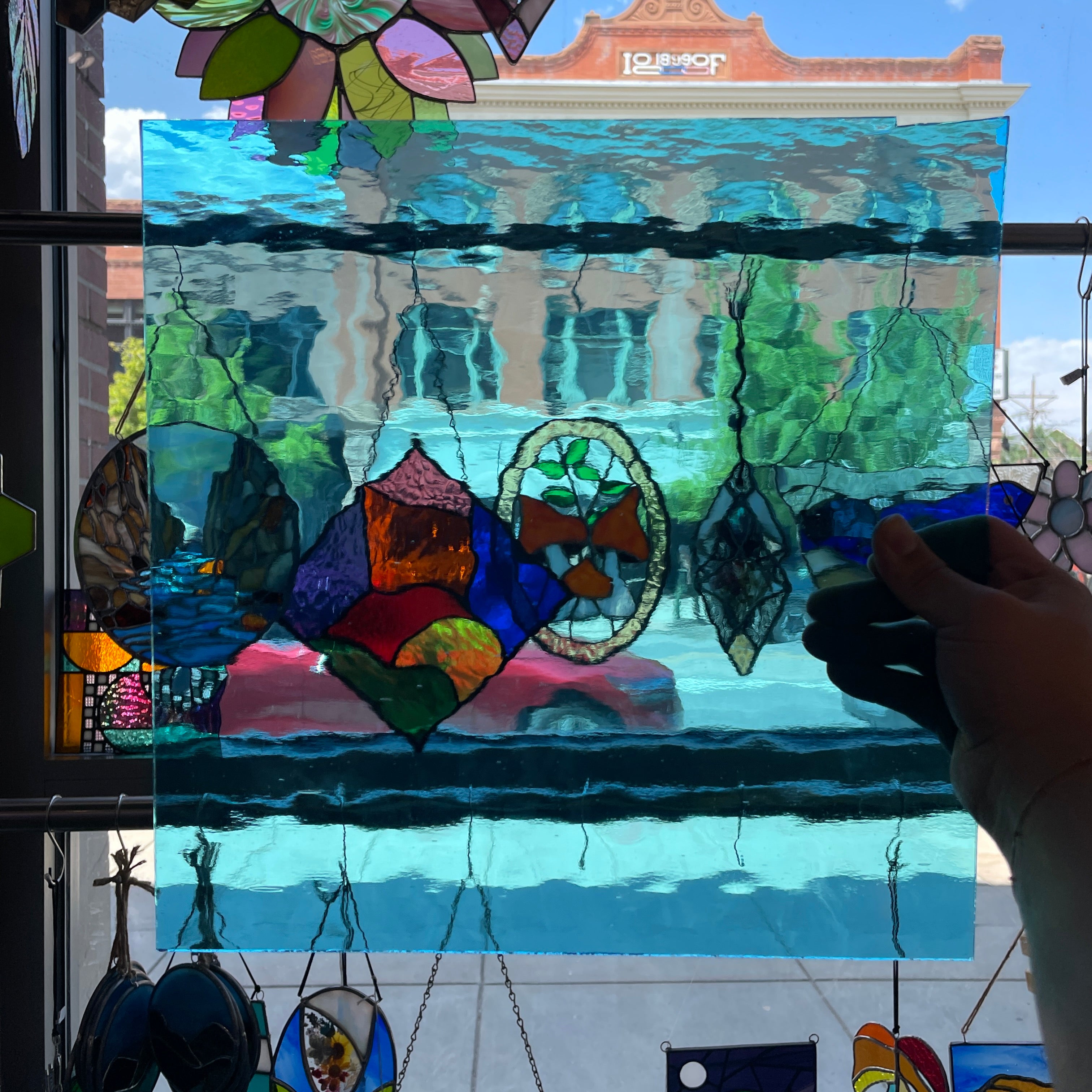 Sky Blue Waterglass Oceanside Fusible 96 COE (533-1W-F) Sheet Glass Colorado Glassworks