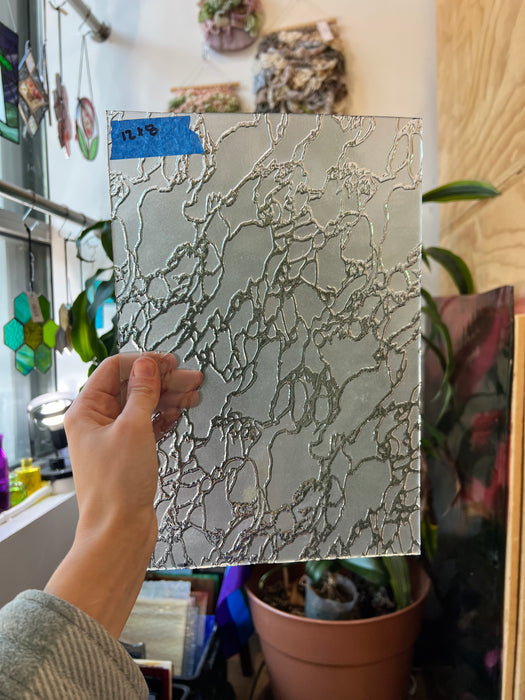 Frosted Niagara Clear Texture Sheet Glass Colorado Glassworks