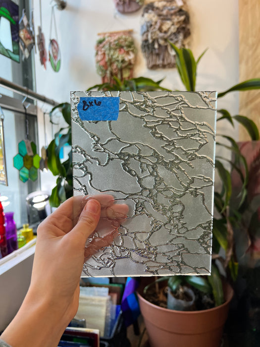 Frosted Niagara Clear Texture Sheet Glass Colorado Glassworks