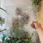 Krinkle Textured Clear Oceanside Fusible 96 COE (100KF) Sheet Glass Colorado Glassworks OS-KRINKLE (12x12in)
