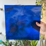 Curious Dark Blue &Neolavender Bullseye Fusible 90 COE Sheet Glass Colorado Glassworks BE771 (10x10in)