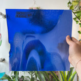 Curious Dark Blue &Neolavender Bullseye Fusible 90 COE Sheet Glass Colorado Glassworks BE773 (9.5x9.5in)