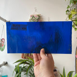 Curious Dark Blue &Neolavender Bullseye Fusible 90 COE Sheet Glass Colorado Glassworks BE776 (10x5in)