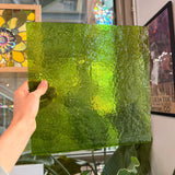 Lime Green Transparent Hammered Textured Sheet Glass
