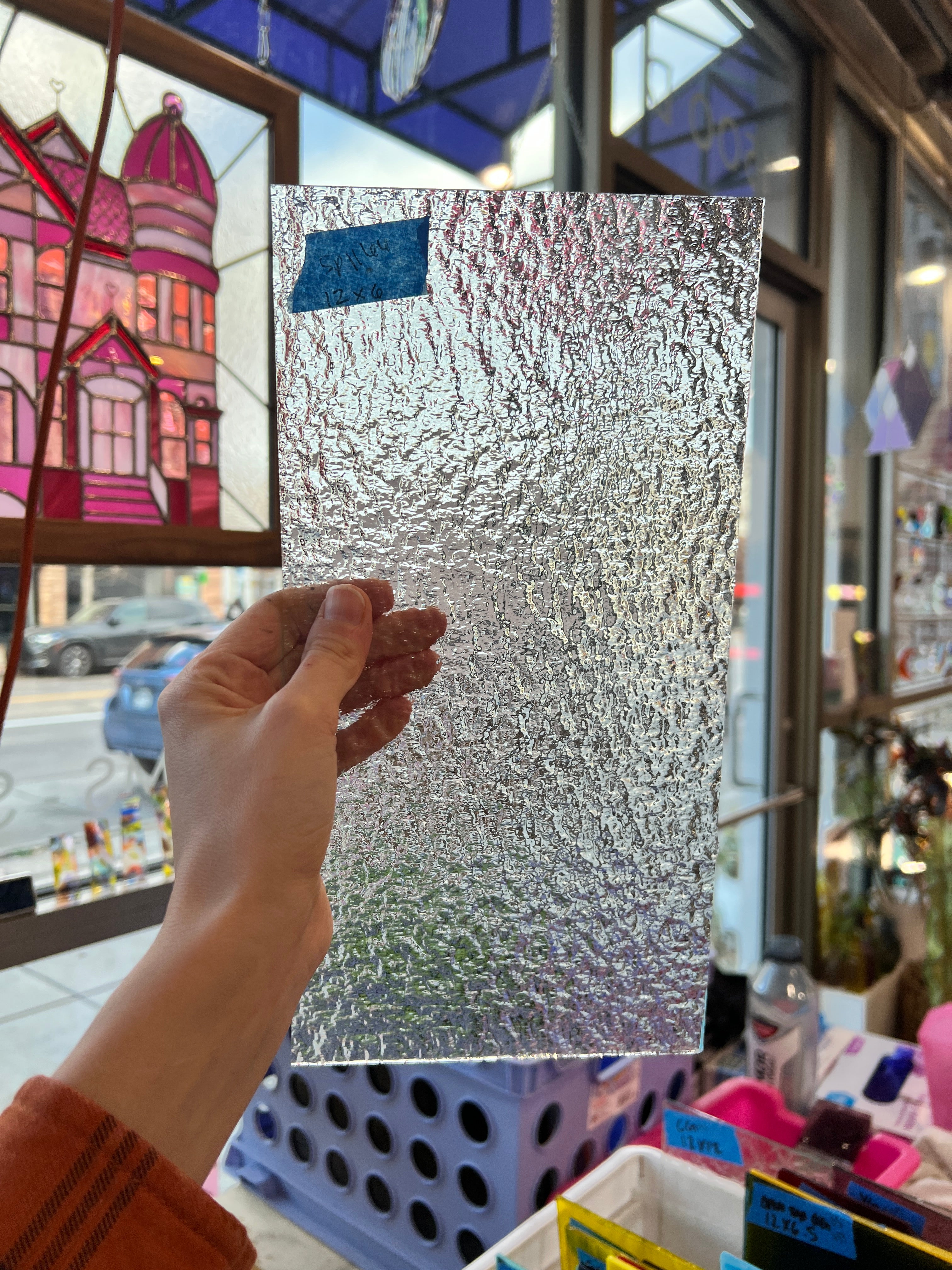 Clear Granite - Spectrum Sheet Glass Colorado Glassworks   