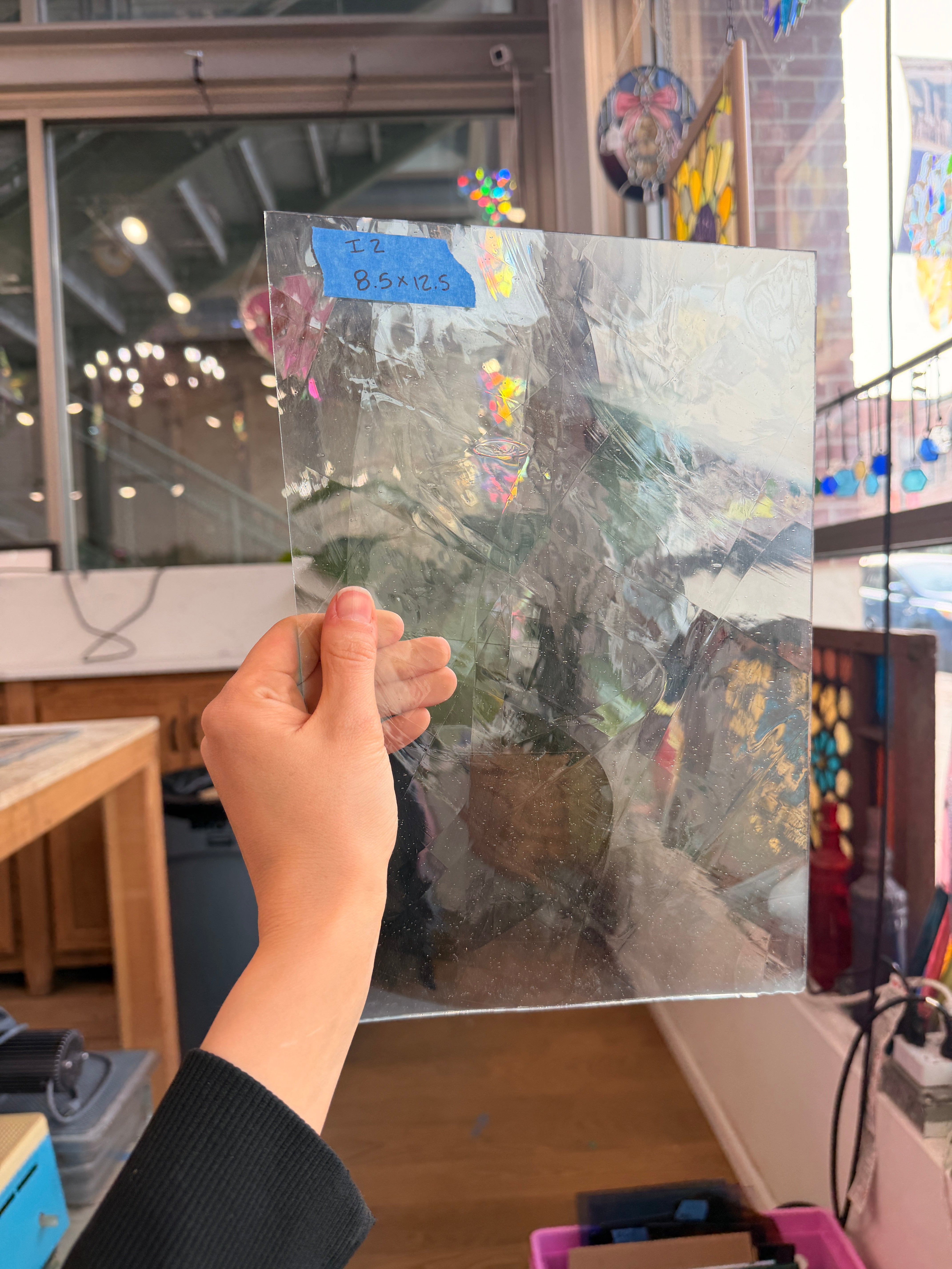 Clear Mouth Blown Fremont Sheet Glass Colorado Glassworks