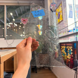 Clear Seedy Mouth Blown Sheet Glass Colorado Glass Works
