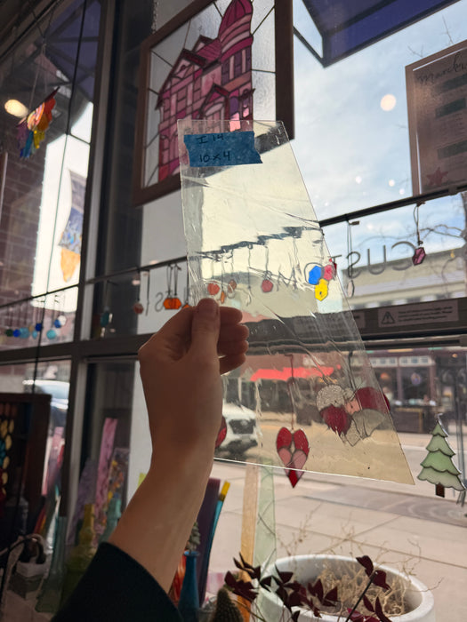 Light Yellow Mouthblown Transparent Sheet Glass Colorado Glassworks