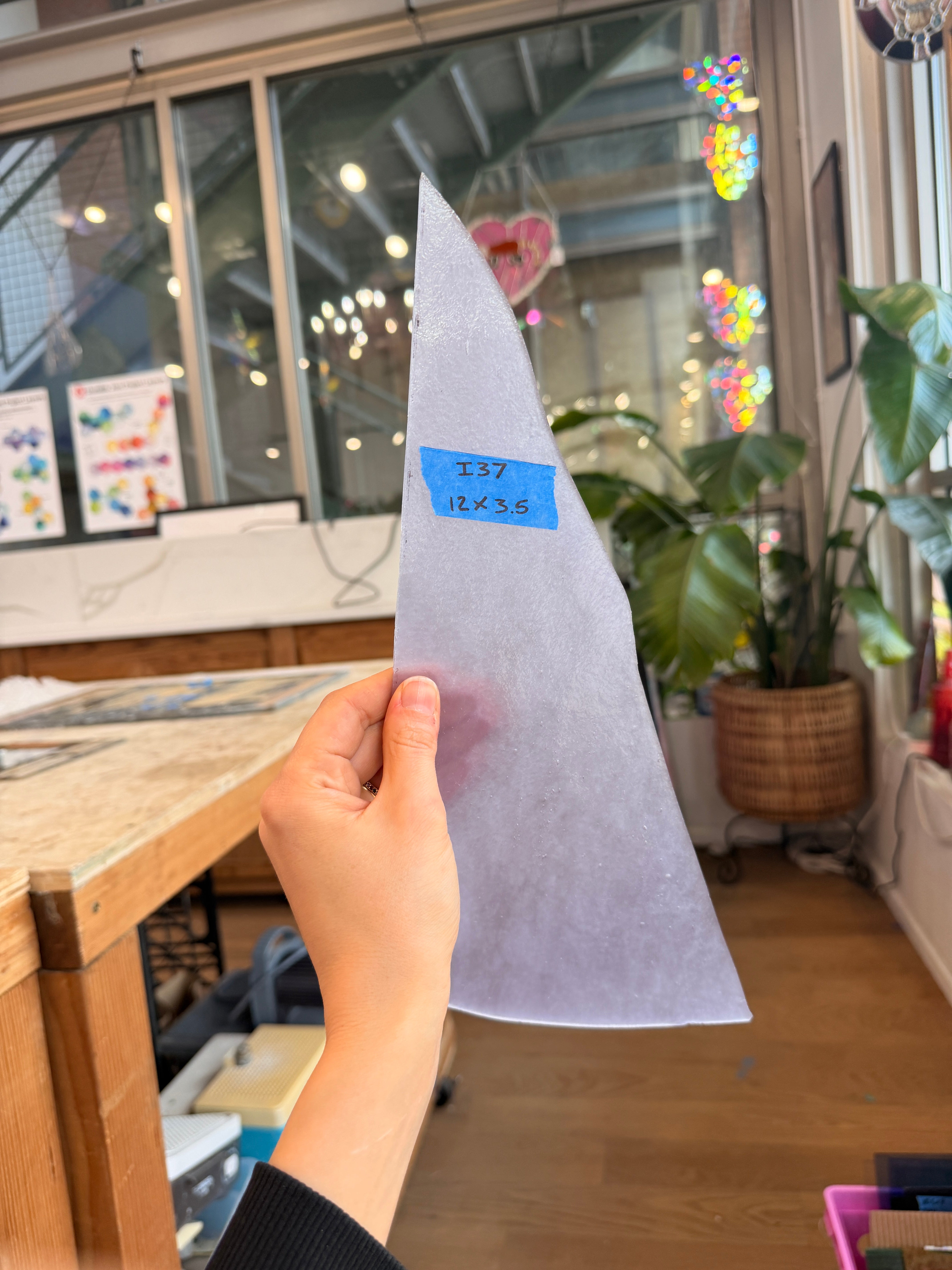 Neodymium Purple Stipple Youghiogheny Sheet Glass Colorado Glassworks