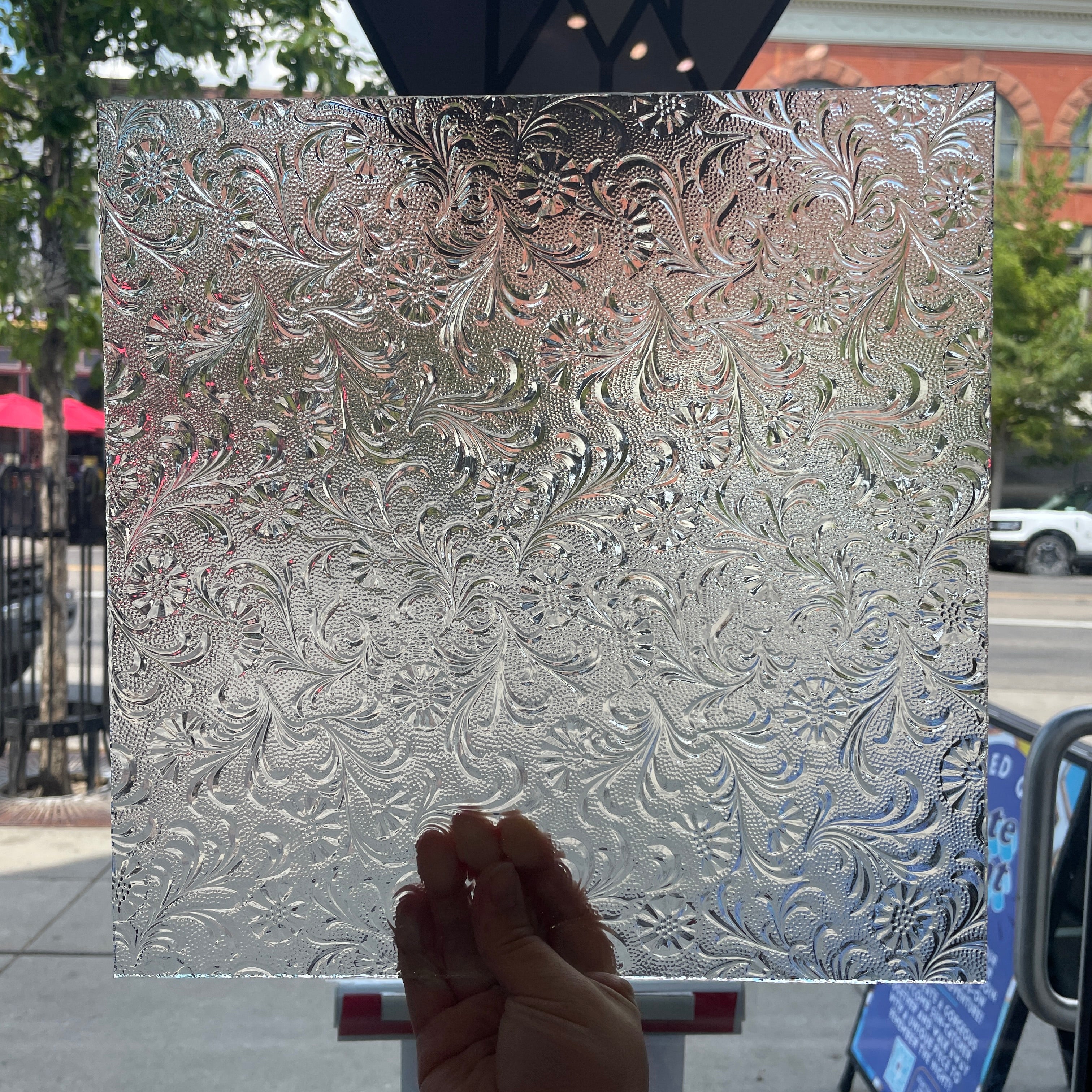 Floreal Clear Textured (IM 512) Sheet Glass Colorado Glassworks