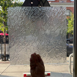 Frosted Crackle Clear (IM 400F) Sheet Glass Colorado Glassworks
