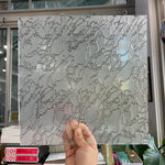 Frosted Crackle Clear (IM 400F) Sheet Glass Colorado Glassworks FROST-CRACKLE-1 (12x12in)