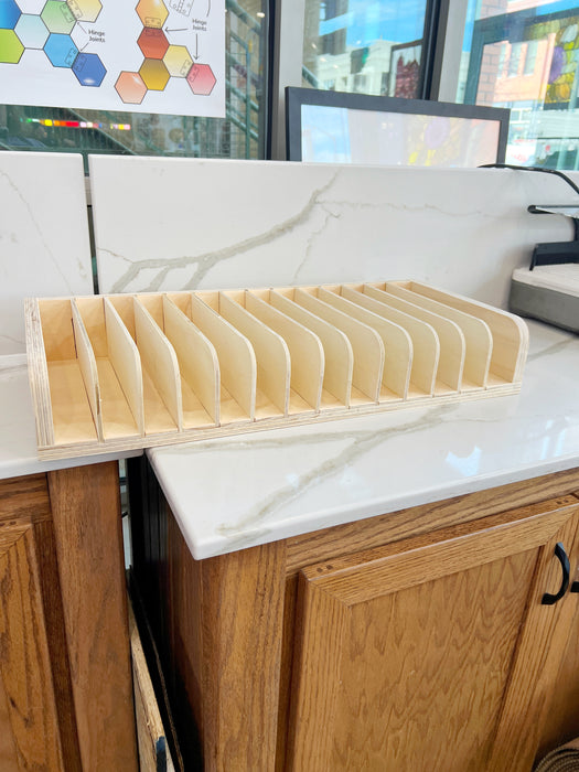 NEW! Made-To-Order Stained Scrap Glass Storage Shelf (variety of sizes) Tools Colorado Glassworks
