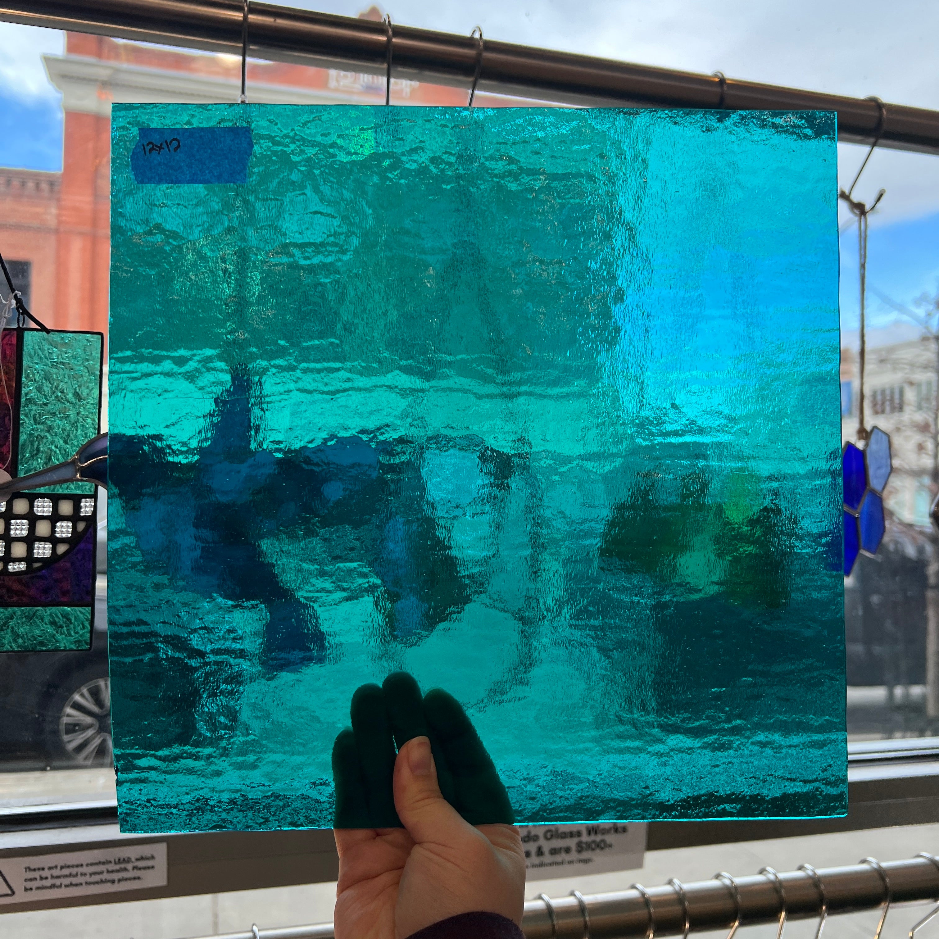 Robin's Egg Blue Wissmach Mystic (25 MY) Sheet Glass Colorado Glass Works