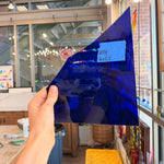 Cobalt Blue Mouth Blown Sheet Glass Colorado Glassworks