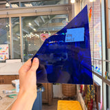 Cobalt Blue Mouth Blown Sheet Glass Colorado Glassworks