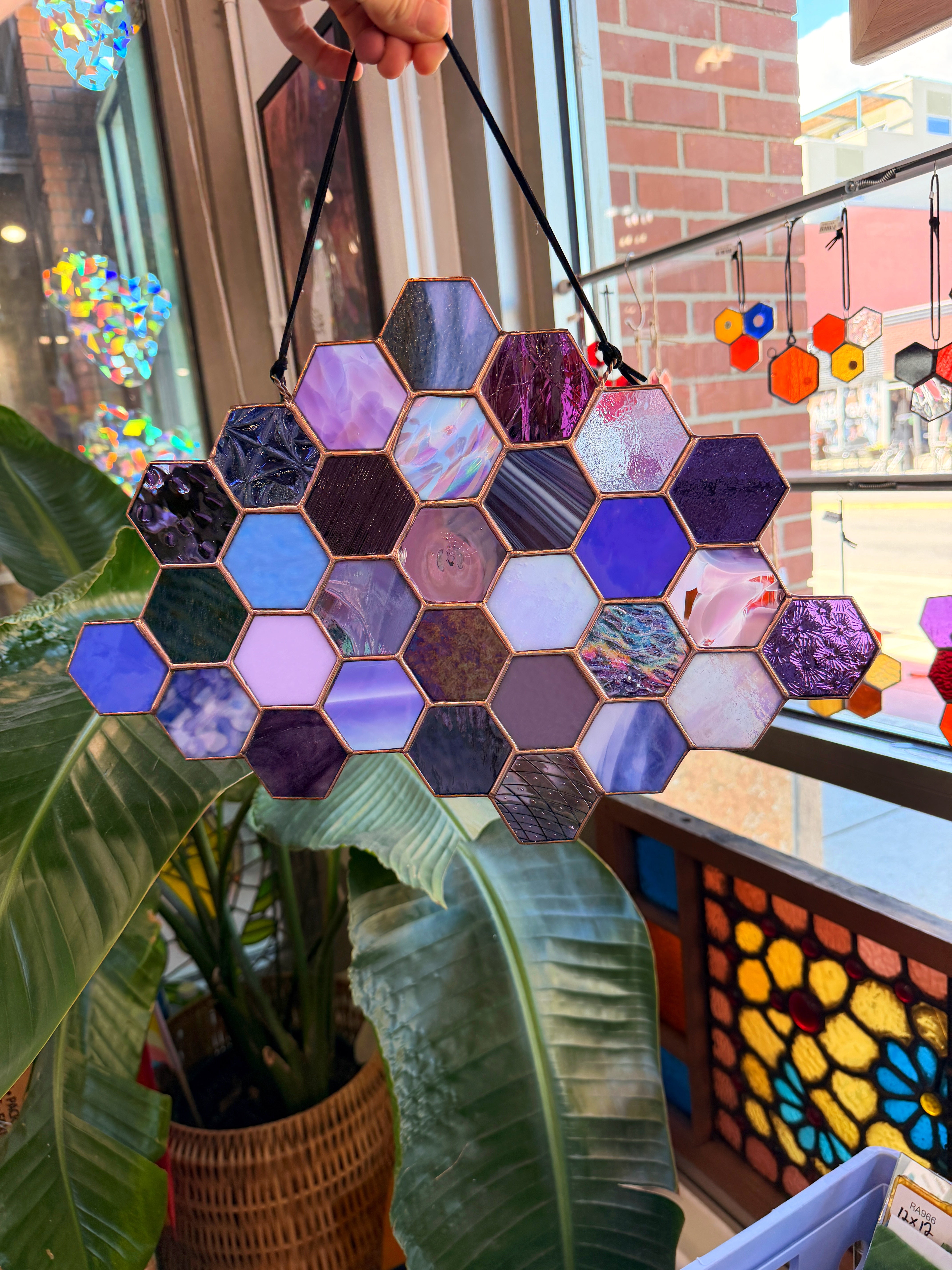 Royal Purples Patchwork Hexagon