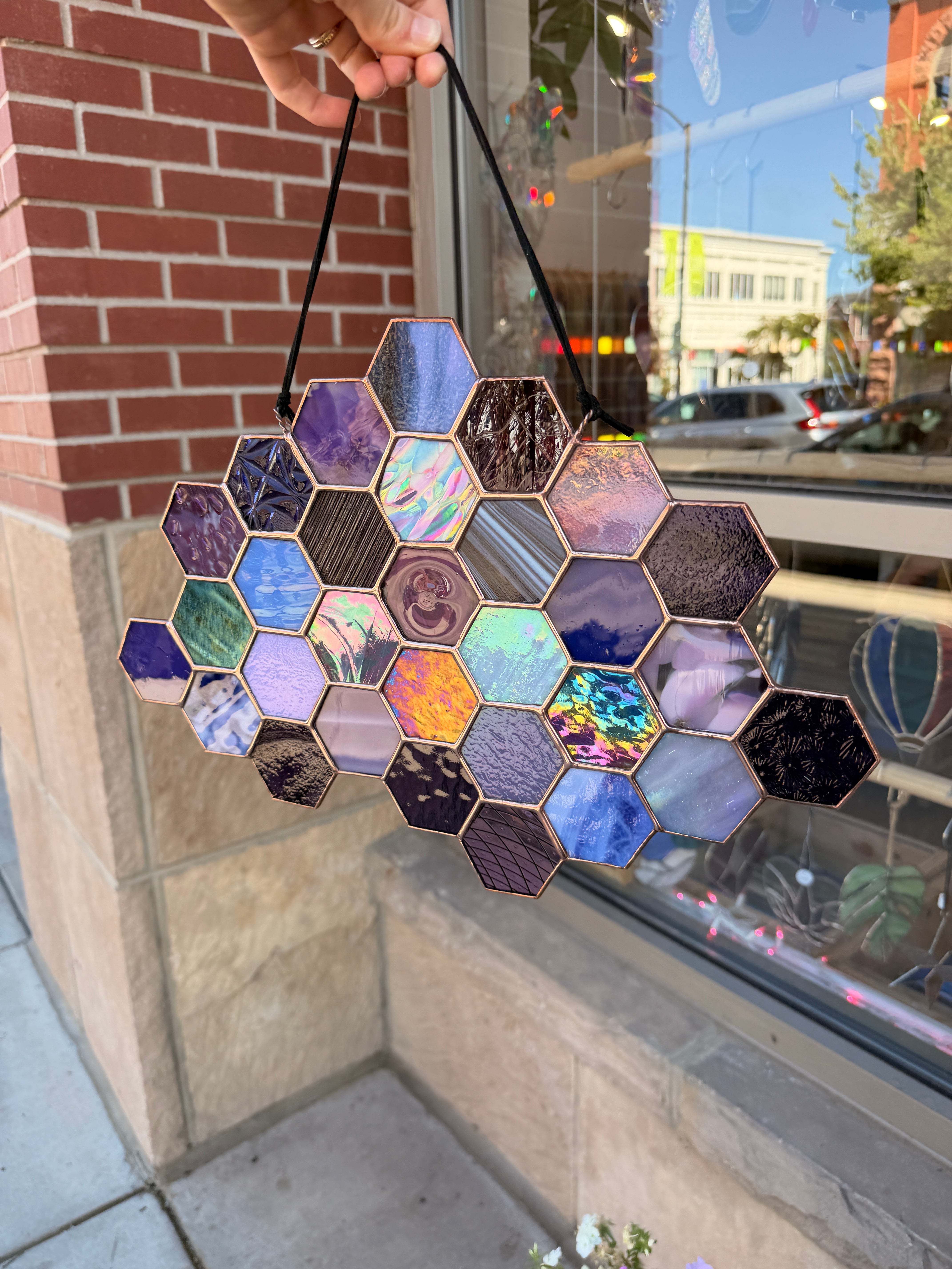 Royal Purples Patchwork Hexagon