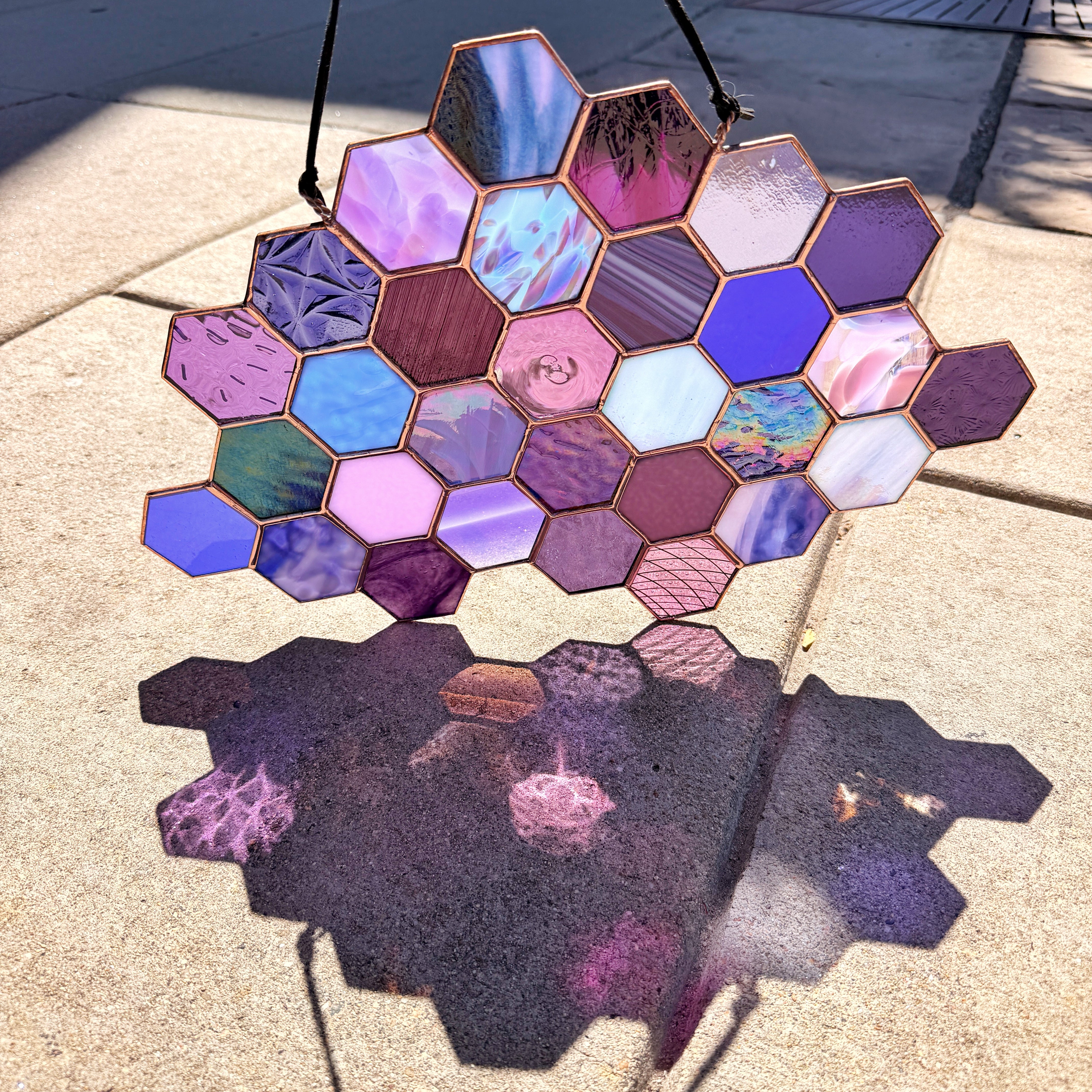 Royal Purples Patchwork Hexagon
