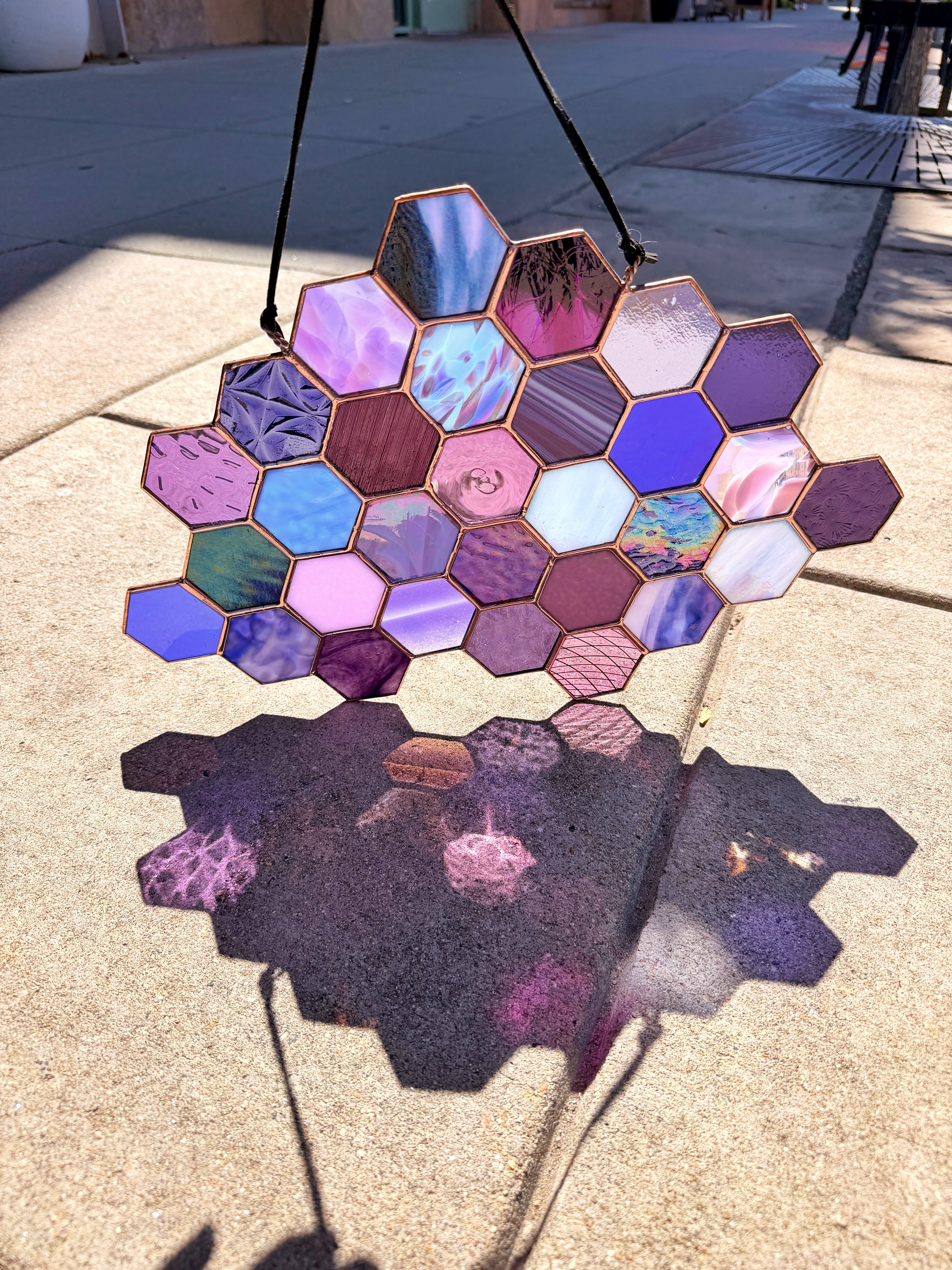 Royal Purples Patchwork Hexagon