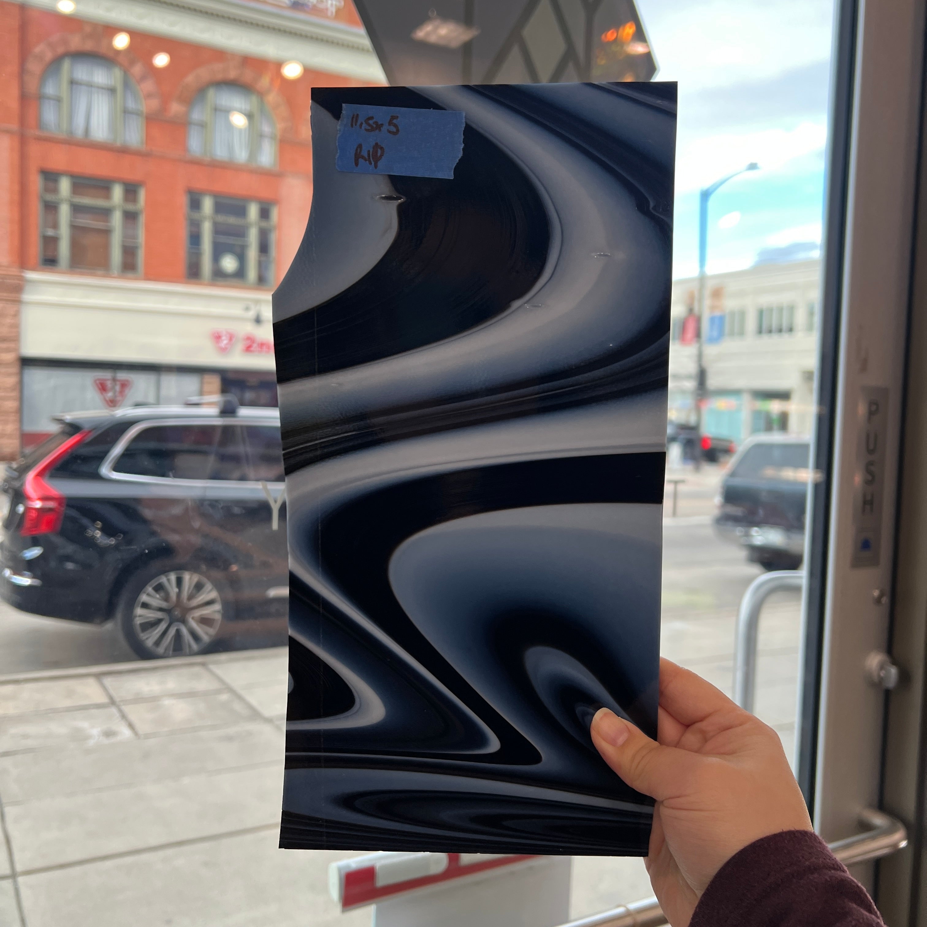 Black Licorice Fusers Reserve Oceanside Fusible 96COE Sheet Glass Colorado Glassworks