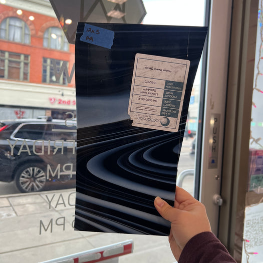 Black Licorice Fusers Reserve Oceanside Fusible 96COE Sheet Glass Colorado Glassworks