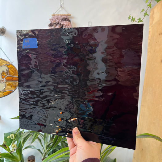 Merlot Waterglass Oceanside Fusible 96 COE Sheet Glass Colorado Glass Works