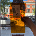 Medium Amber Transparent Oceanside Fusible 96 COE (110.8F) Sheet Glass Colorado Glassworks