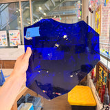 Dark Blue on Clear Flash Glass Mouth Blown (Misc) Sheet Glass Colorado Glassworks