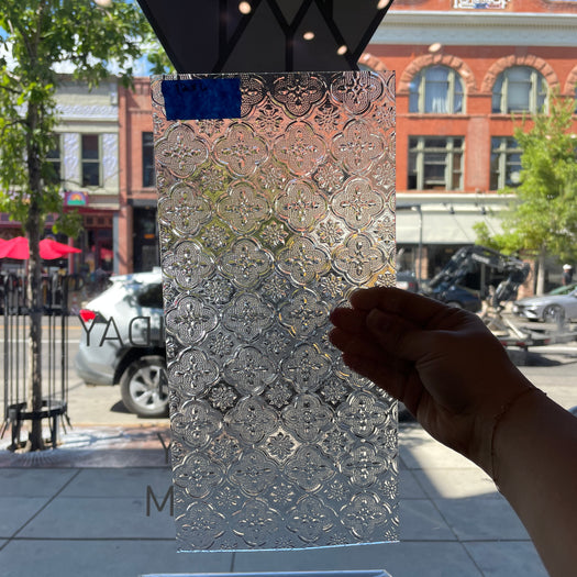 Morisco Lace Clear Sheet Glass Colorado Glassworks