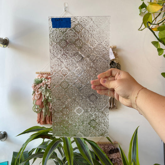 Morisco Lace Clear Sheet Glass Colorado Glassworks