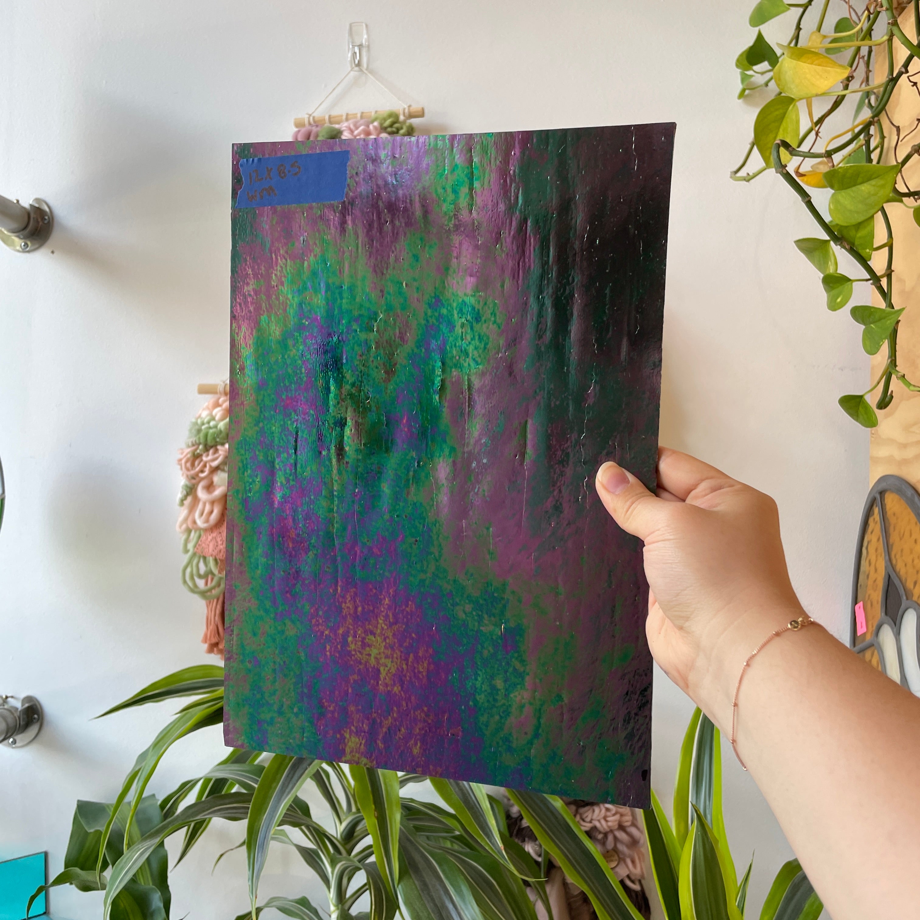 Black Iridescent Wissmach Fusible 96 COE Sheet Glass Colorado Glass Works