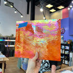 Neon Orange Iridescent Opaque Wissmach Fusible 96 COE (WI 96 42 LUM) Sheet Glass Colorado Glassworks WMOFL - (12x12in)