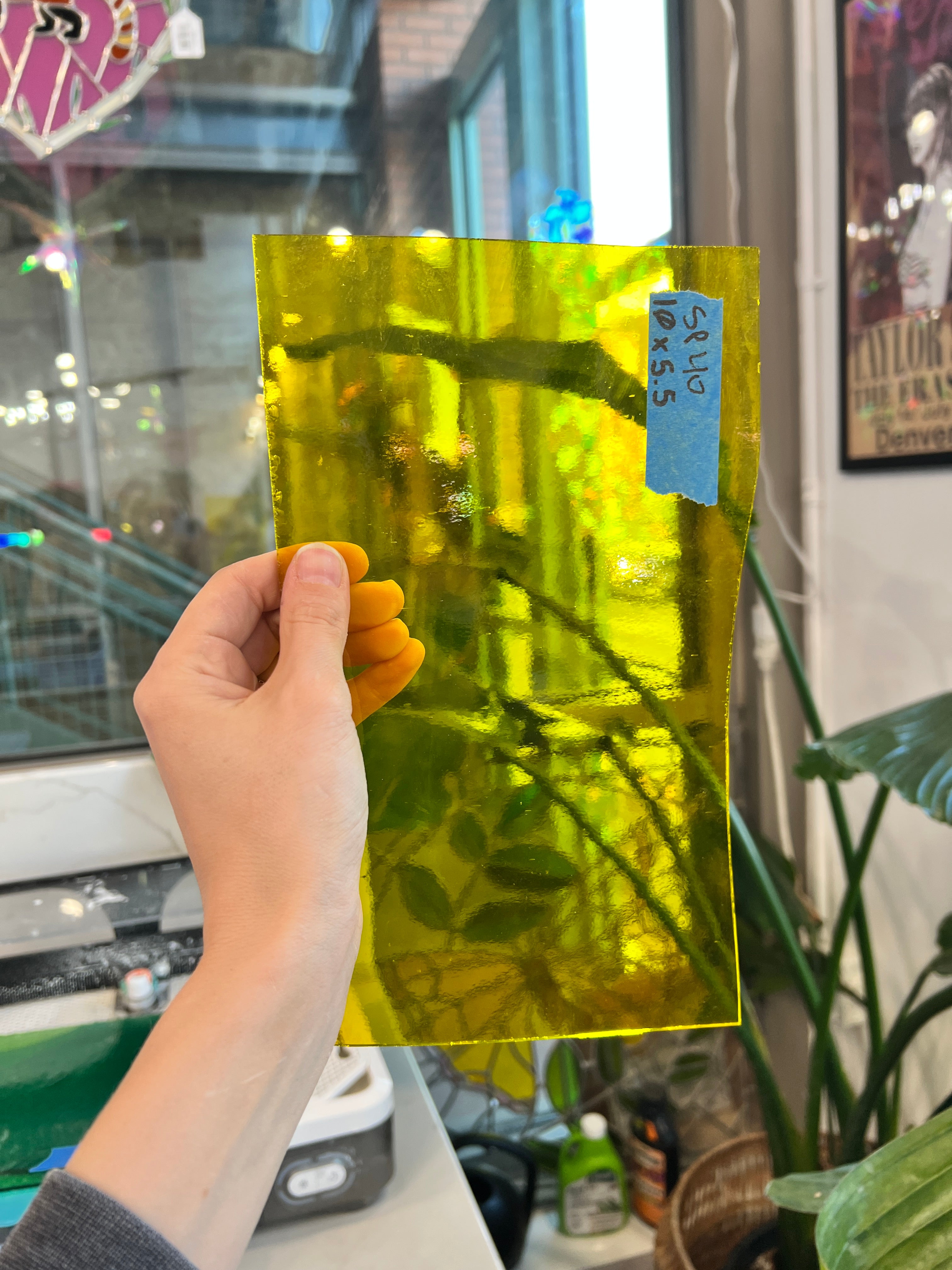 Bright Yellow Transparent Spectrum Sheet Glass Colorado Glassworks
