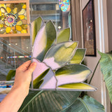 Fairy Garden Stained Glass Corner Sunflower