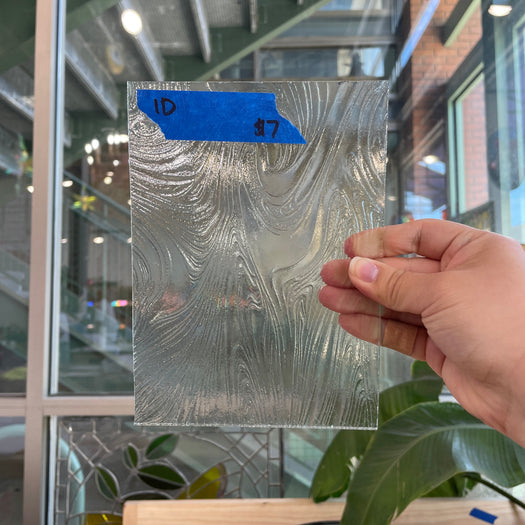 Clear Taffeta Industrial Sheet Glass Colorado Glassworks 7x5in