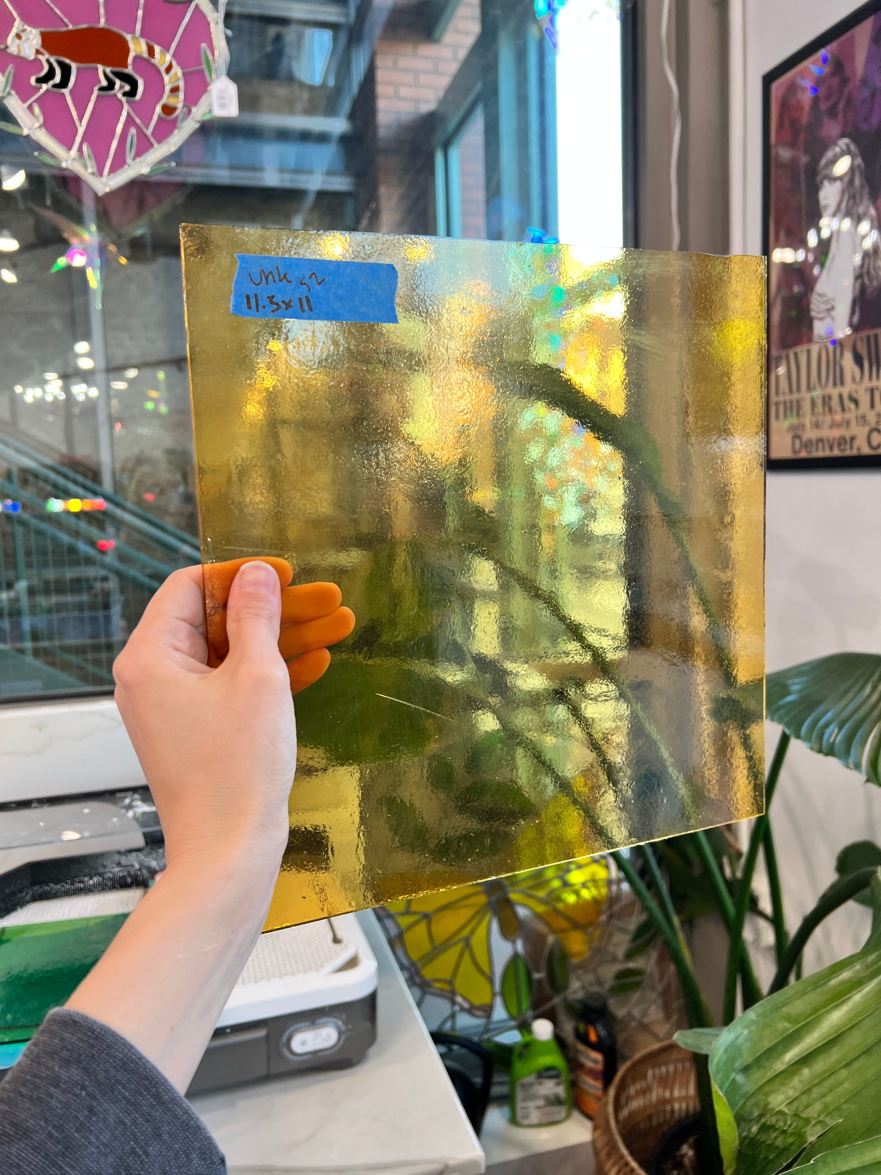 Light Amber Yellow Transparent Sheet Glass Colorado Glassworks