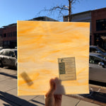 White/Light Amber Oceanside Fusible 96 COE (OGT 315.1F) Sheet Glass Colorado Glassworks