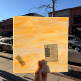 White/Light Amber Oceanside Fusible 96 COE (OGT 315.1F) Sheet Glass Colorado Glassworks