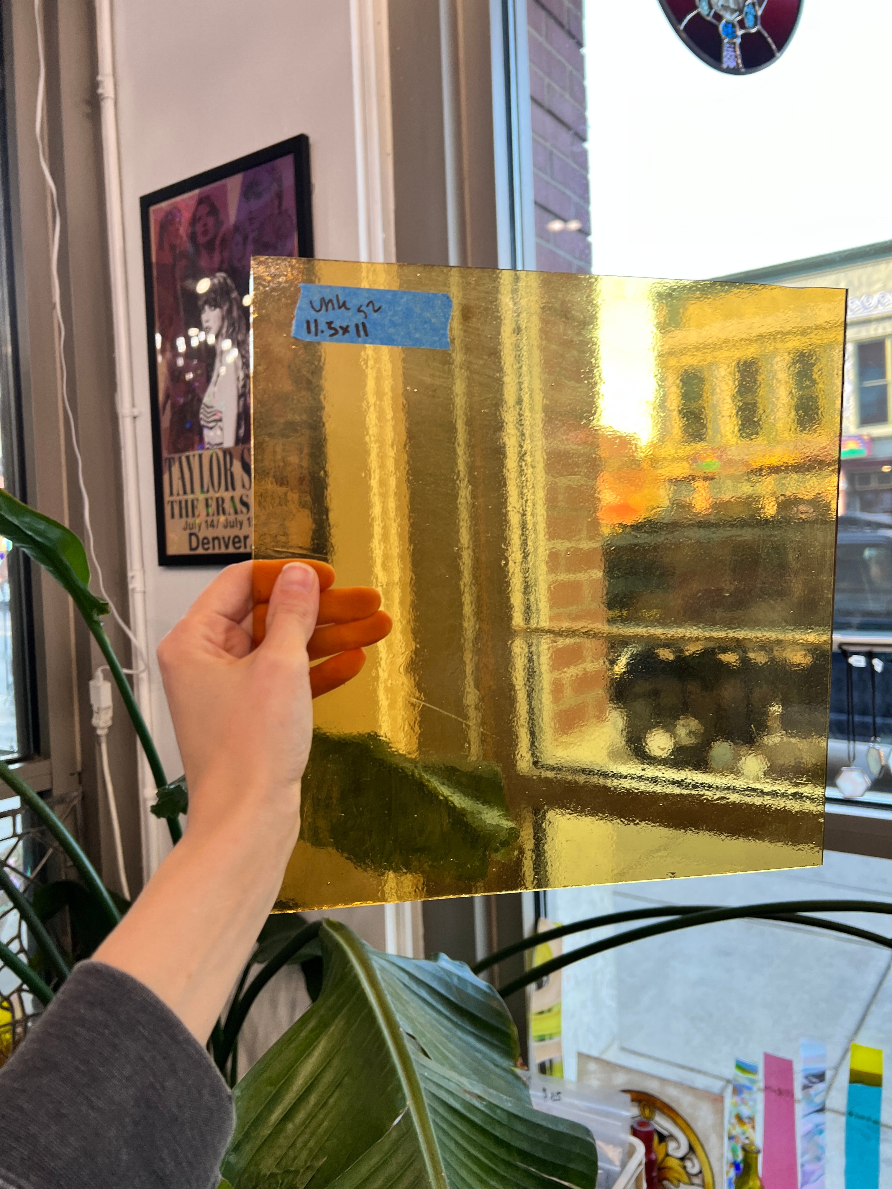 Light Amber Yellow Transparent Sheet Glass Colorado Glassworks